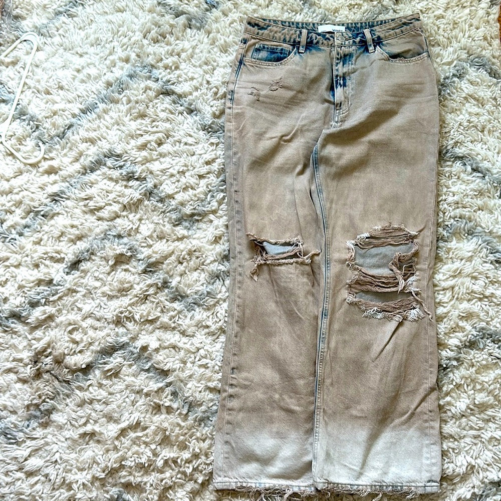 Distressed Flare Jeans